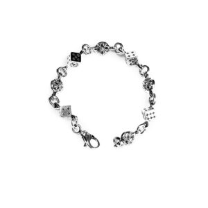 Chrome Hearts Dice and Crossball Bracelet