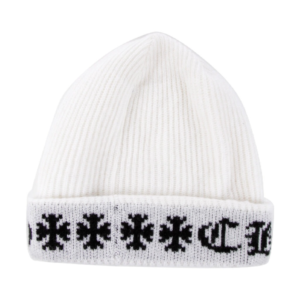 Big Daddy Chrome Hearts Cashmere Beanie – White