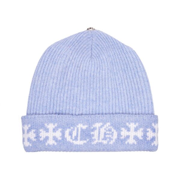 Big Daddy Chrome Hearts Cashmere Beanie – Blue