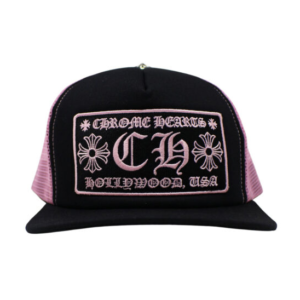 CH Hollywood Trucker Chrome Hearts Hat – Black-Pink