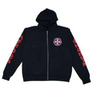 Made In Hollywood Chrome Hearts Cross Zip Up Hoodie