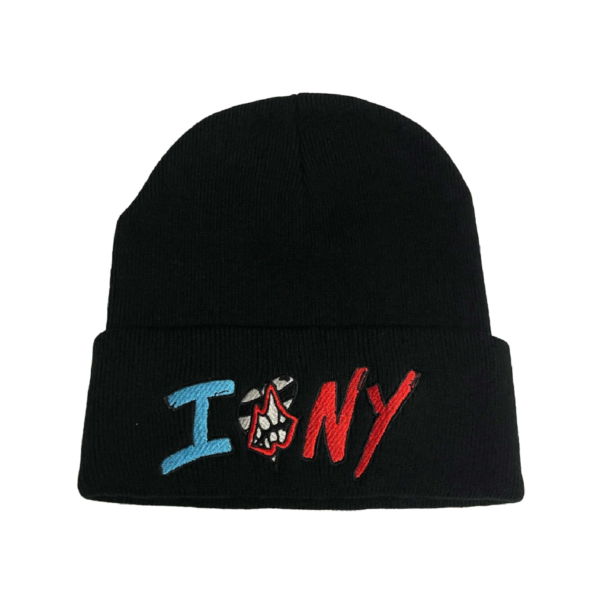 Matty Boy Sex Records I Love NY Chrome Hearts Beanie – Black