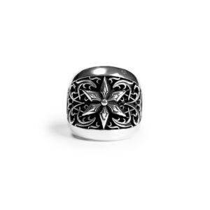 Oval Star Chrome Hearts Ring – Classic