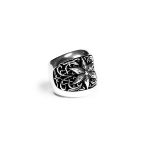 Oval Star Chrome Hearts Ring – Classic