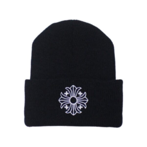 Plus Cross Chrome Hearts Beanie – Black