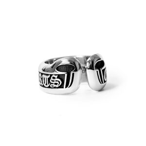 Small Label Chrome Hearts Scroll Ring