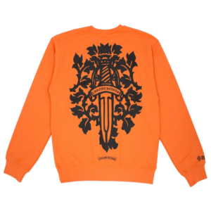 Vine Dagger Crewneck Chrome Hearts Sweatshirt – Orange