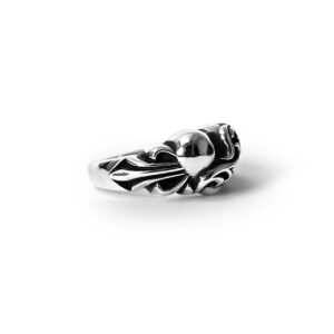 Chrome Hearts Floral Cross Heart Ring