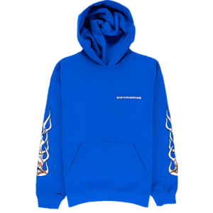 X MATTY CHROME HEARTS BOY SPACE BLUE HOODIE