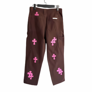 Chrome Hearts Style Carpenter Brown Pants