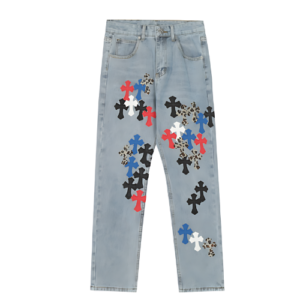 Chrome Hearts Levi’s Style Red Jeans