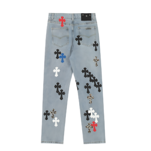 Chrome Hearts Levi’s Style Red Jeans