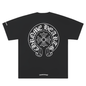 Horseshoe Logo Chrome Hearts Pocket Black T-Shirt