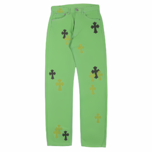 Denim Chrome Hearts Slime Green Jeans