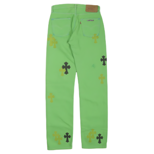 Denim Chrome Hearts Slime Green Jeans